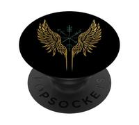 Valkyrie Wings Vegvisir Mitología nórdica Tribal Valkyrie PopSockets PopGrip Adhesivo