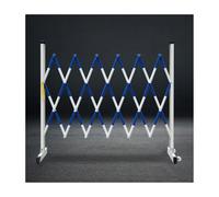 Valla ajustable, plegable con dos ruedas laterales, valla móvil de fibra de vidrio, adecuada for eventos públicos y calles.(1.2x9m)