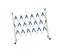 Valla ajustable, valla móvil de fibra de vidrio, plegable con dos ruedas laterales, ideal for eventos públicos y calles.(1.2x2m)