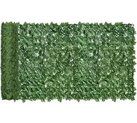 Valla artificial de bambú verde de 1 x 1 m / 3.28x3.28ft, resistente a los rayos UV al aire libre, fácil de instalar, ideal para jardín, patio trasero y decoración de patio