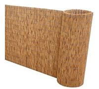 Valla Bambú Natural, Rollos de Caña de Bambú, Pantalla de Valla Caña for Jardín Exterior, Decoración Cortina de Caña, Fácil Instalación y Resistente a la Intemperie(Marrón,H50cmxL600cm)