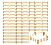 Valla de 120 piezas Mini Valla Juguetes para Niños, Recinto de Animales Juguetes para Caballos, Acoplamiento de Caballos, Accesorios de Esgrima Corral para Caballos, Granero, Panel DIY Accesorios