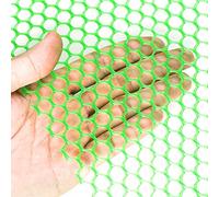 Valla de alambre de plástico para pollo, rollo de red de polietileno verde para jardinería, aves de corral, protección floral y mascotas, malla hexagonal ligera (2 x 5 m)