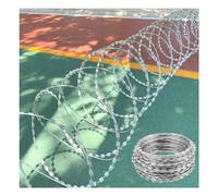 Valla de alambre de púas para protección al aire libre y seguridad de límites