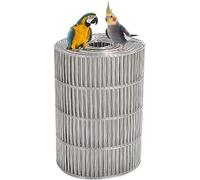 Valla de aviario de alambre soldado galvanizado de 0,9 x 3,9 m, para loros, palomas y mascotas pequeñas, valla de jardín de metal duradero, color plateado, 1,5 x 3 m, cortador de agujeros rectangular
