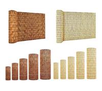 Valla de Bambú Grueso para Exterior - Rodillo de Cañas Naturales Como Pantalla de Privacidad Protección Visual, Barrera Contra El Viento, Decoración para Balcones Jardines(Natural,H1.4 x L3.0m)