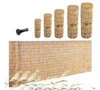 Valla de bambú para jardín y patio al aire libre, valla de bambú natural para balcón (0,61 x 15 m/H2 x L49.0.6 m) - Cortina de pantalla ecológica resistente a los rayos UV