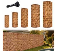 Valla De Bambú Rollo De Caña Bambu Para Valla Privacidad Malla Sombreo Cerramiento Terraza Exterior Cercado Cañizo Jardin Ocultacion 50 60 70 75 80 90 110 120 150 180cm Alto(Carbonized,100x1000cm)
