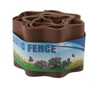 Valla de borde de césped para jardín, material plástico resistente para una gestión eficiente de caminos y control de césped (10 cm x 9 m)