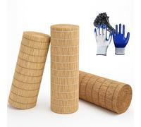 Valla De Caña Natural para Jardín - Pantalla De Privacidad Exterior, Rollo De Bambú 1x5m 3x6m 5x10m Fácil Instalación(Natural Black Line)