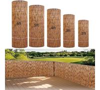 Valla De Caña Natural Rollos De Valla De Bambú 40 50 60 80 90 100 120 130 150 160 180cm Alto Valla De Bambú De Privacidad Divisor Jardín Rollo De Caña Decoración De Tabiques(H110xL1500cm)