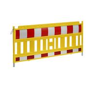 Valla de cercado de plástico con lámina reflectante Schake, amarillo / rojo