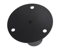 Valla de conexión de cadena, brida base de brida de suelo, brida con valla fija pesada después de soporte de hormigón, para sostener la bandera de buzón de vallas, poste redondo (52 mm)