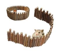 Valla de hámster para la jaula | Juguetes de madera para hurones | Escalera y puente de hámster - Para amantes de los animales, refugios de bienestar animal, tiendas, salas de estar, dormitorio