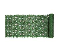 Valla de hiedra artificial, pantalla de privacidad con protección UV, panel de hojas realista, respaldo de malla duradera, divisor decorativo al aire libre para balcón, patio, apartamento, jardín, uso