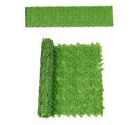 Valla de hiedra artificial - Rollo de valla de corte de luz falsa verde decoración exterior de hojas | Paneles de hiedra extensibles para rompevistas, revestimiento de pared para balcón, valla de fa