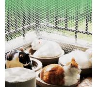 Valla de jardín, barrera for animales, malla de alambre for gallinero blanca, valla for aves de corral, for seguridad de gallineros, gatos, perros y conejos, malla de 0,8 cm(0.8x5m/2.6x16.4ft)