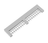 Valla De Jardín De Plástico para Micropaisajes En Miniatura, Minivalla, Cerca De Aldea, Borde para Manualidades, Accesorio para Casa De Muñecas En Miniatura