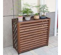 Valla de madera for aire acondicionado, cubiertas divididas for unidades exteriores, for ocultar el aire acondicionado en el exterior y for privacidad en exteriores(115x54x95cm/45.2x21.2x37.4in)