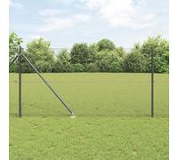 Valla de malla de alambre soldada de hierro con revestimiento protector, resistente a la intemperie para jardín y patio, patrón de malla moderno, fácil de montar con taladro y cinta métrica