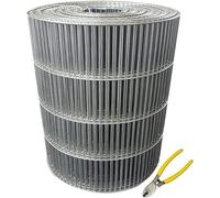 Valla de malla de alambre soldado galvanizado para pajareras rectangular de 2,3 x 9,9 cm, con alicates de corte, ideal para palomas, loros, conejos y gallineros