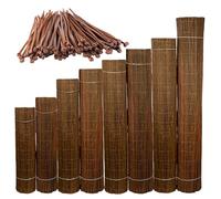 Valla de mimbre Natural 130 x 300 cm - Estera de Mimbre - Cañizo Jardin Ocultacion - Valla Ocultacion Jardin Exterior - Malla Para Balcon y Terraza