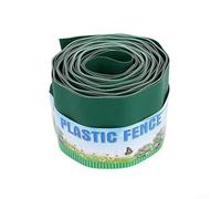 Valla de plástico para bordes de jardín y barrera resistente a la intemperie para césped y macizos de flores (10 x 9 m)