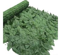 Valla de privacidad con hojas de hiedra artificial, malla de privacidad for jardín con hojas de arce.