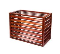 Valla de privacidad de aluminio para aire acondicionado, divisor de espacio independiente para exteriores, cubiertas de aire acondicionado para apartamentos, elegante estante de pared exterior, ideal