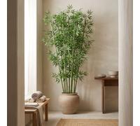 Valla de Privacidad de Bambú Artificial, Pantalla de Privacidad Alta de Bambú Sintético Impermeable con Hojas de Seda Densas, Adecuada para Terrazas, Balcones, Patios Traseros(1m/3.3ft tall,70 Bamboo)