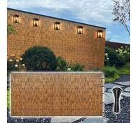 Valla de privacidad de bambú para exteriores, opciones de altura, 60 a 140 cm, pantalla decorativa para patios, jardines, restaurantes y hoteles, valla de bambú duradera y ecológica