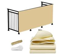 Valla de privacidad de PVC para balcones, Cubierta exterior de 500 g/m² con bridas para patios, piscinas y balcones.(6x20ft(1.8x6m))