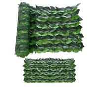 Valla de protección visual de hiedra artificial, densidad realista, hojas de privacidad natural, seto artificial exterior como privacidad, para terraza, balcón, jardín, patio trasero, boda, bar