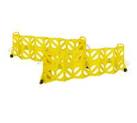 Valla de seguridad de polietileno, móvil Rubbermaid, con 16 elementos móviles