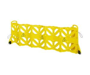 Valla de seguridad de polietileno, móvil Rubbermaid, con 16 elementos móviles