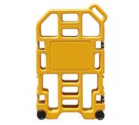 Valla de seguridad expandible con asa y ruedas, barrera portátil para uso en tráfico, hospital y aeropuerto