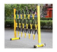 Valla de Seguridad retráctil para tráfico: Puerta de Tijera de 2,5 Metros para Carreteras, Jardines y accesos a Obras de construcción; portátil (120 cm de Alto x 250 cm de Largo).