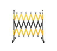 Valla de tráfico portátil de acero inoxidable expandible - Barrera retráctil de 16.4 pies para reparaciones temporales y construcción - Fácil instalación Color-1