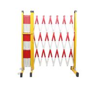 Valla De Tráfico Retráctil, Control Multitudes Flexible (1,2 X M), Barandilla Con Ruedas For Ahorrar Espacio, For Zonas Construcción(600x120cm)