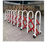 Valla de tráfico retráctil de acero inoxidable, barricada de seguridad expandible ajustable de alta resistencia, for aeropuertos, entradas de vehículos y guarderías.(Red,300x43x90cm)