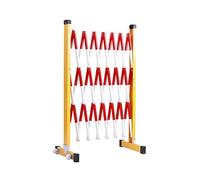 Valla De Tráfico Retráctil Metálica Extensible 2 Metros, Barrera Aislamiento Industrial FRP For Control En Zonas Construcción(Color1,600x120cm)