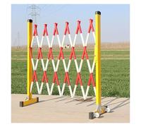 Valla De Tráfico Retráctil, Valla Metálica Extensible Industrial, Puerta Con Aislamiento FRP, For Control Áreas Construcción(Color1,200x120cm)