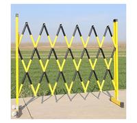 Valla De Tráfico Retráctil, Valla Metálica Extensible Industrial, Puerta Con Aislamiento FRP, For Control Áreas Construcción(Color2,800x120cm)
