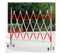 Valla De Tráfico Retráctil, Valla Telescópica Acero Inoxidable, Seguridad Móvil Plegable, For Control Áreas Construcción(350x120cm)