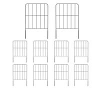 Valla decorativa - Panel de acero para animales, protección de jardín ornamental, 10 piezas de metal Edge características de instalación, valla de jardín, prueba de corrosión, solución de límite al