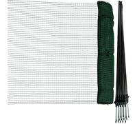 horizont valla fronteriza FLEX, valla móvil especial con 15 postes separados de fibra de vidrio, 25 m de longitud y 90 cm de altura, red de jardín, valla para perros, valla de barrera, para camping