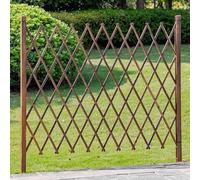Valla Extensible De Madera Maciza For Exteriores, Paneles De Enrejado De Jardín Independientes Y Expandibles, Enrejado Decorativo For Plantas Trepadoras.(180x220cm)