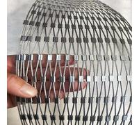 Valla Flexible Cuerda Acero Inoxidable, Cerca Jaula para Zoológico, Balcón, Escalera, Cerca Cuerda Alambre(10cm/1.5mm,0.8x2m(2.6x6.6ft))