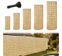 Valla Jardin Exterior Ocultacion Bambu Cañizo Jardin Ocultacion 50 60 70 75 80 90 110 120 150 180 Cm Alto Malla Ocultacion Pantalla De Valla Caña Privacidad Para Balcones(Natural Black,60x200cm)