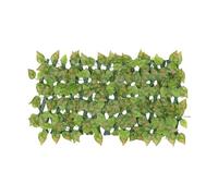 Valla Modular Intimidad, Valla Vegetal Artificial Modular, Paneles Hojas de Vid AntiUV Decorativas para Pared Terraza Jardín Balcón Piso Sala Interior Exterior Patio